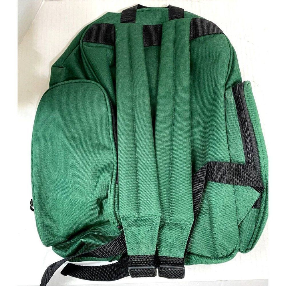 Grizzly Kodiak Backpack Green with Water Bottle Student,Hiking NWT - Picture 5 of 5